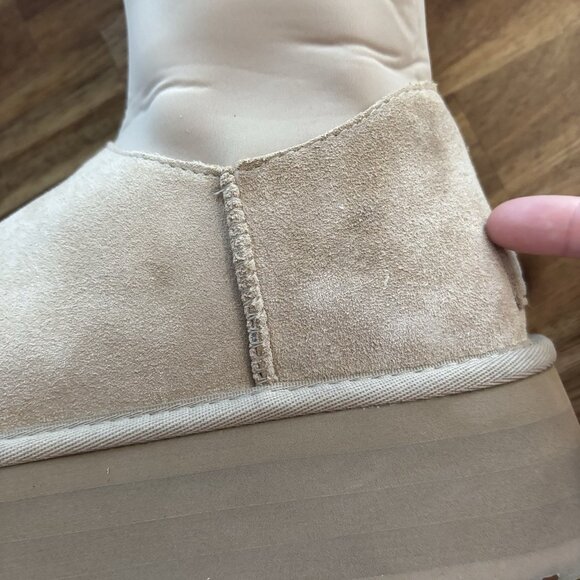 UGG Dipper Classic Platform Boots Women’s Size 10 FLAWS! AS IS. NO RETURNS - Picture 5 of 16